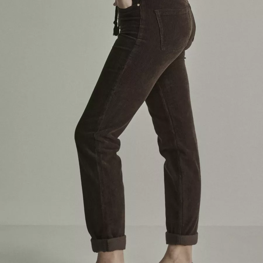 Pantalon en velours marrron