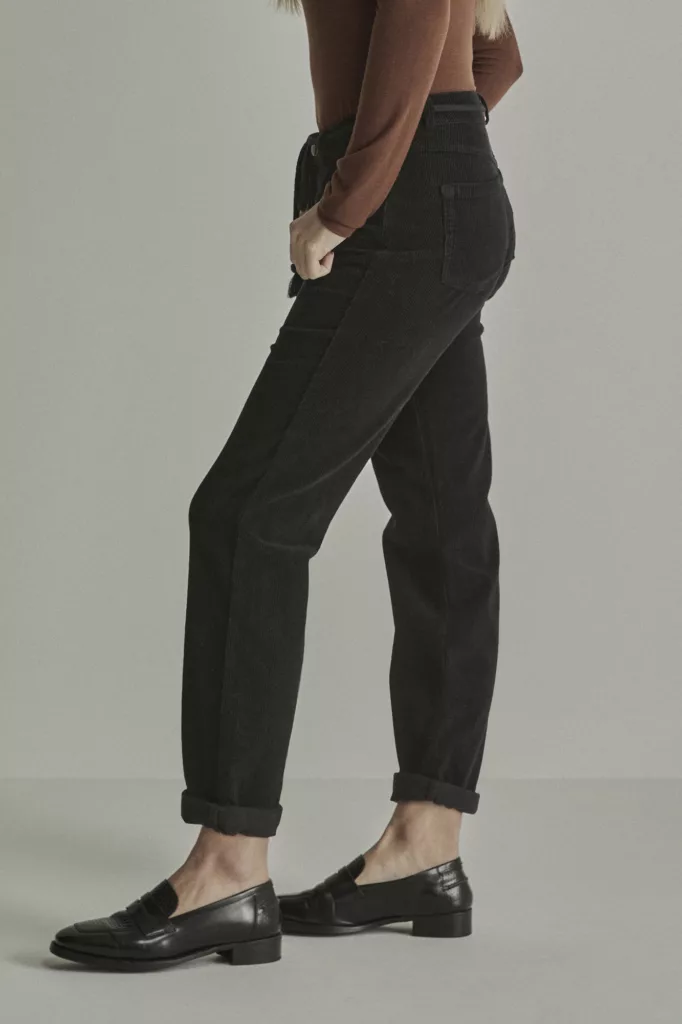 Pantalon en velours noir