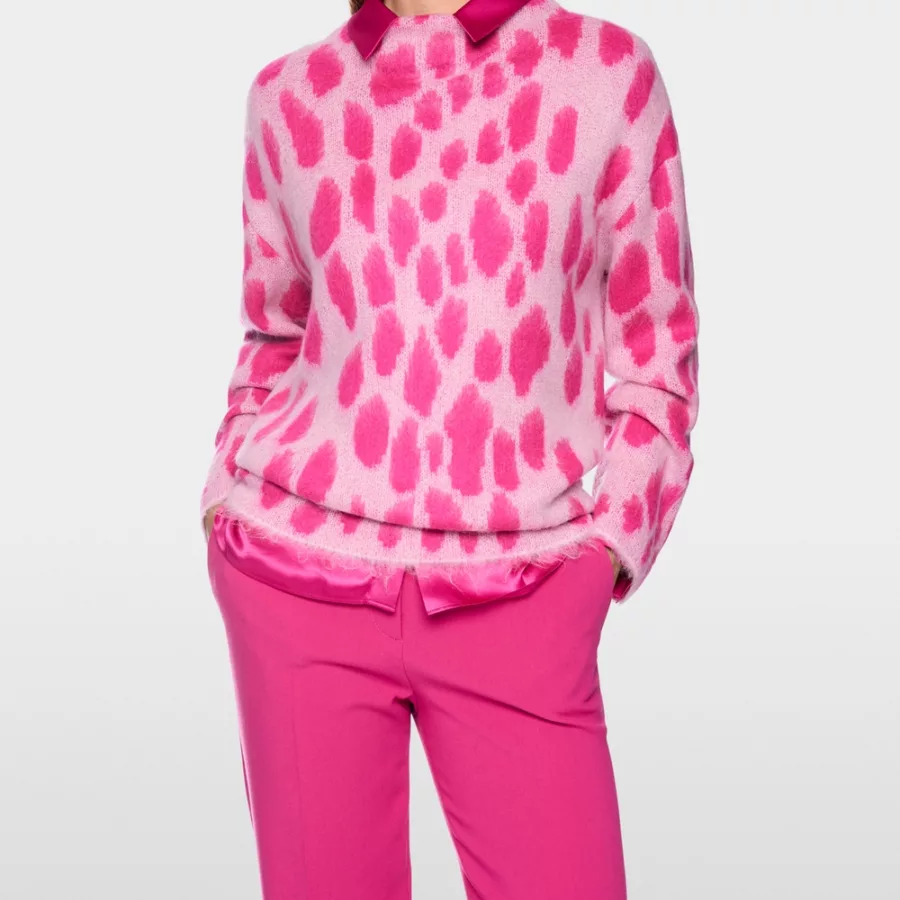 Pull léopard rose Marc Cain