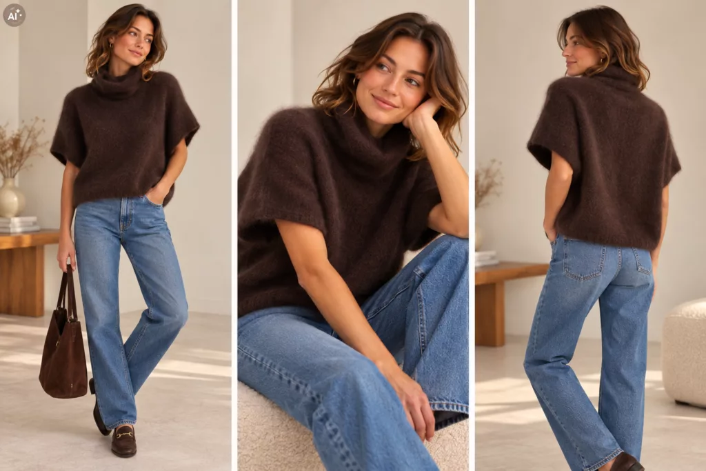 Pull sans manche en racoon 2 coloris – Image 5